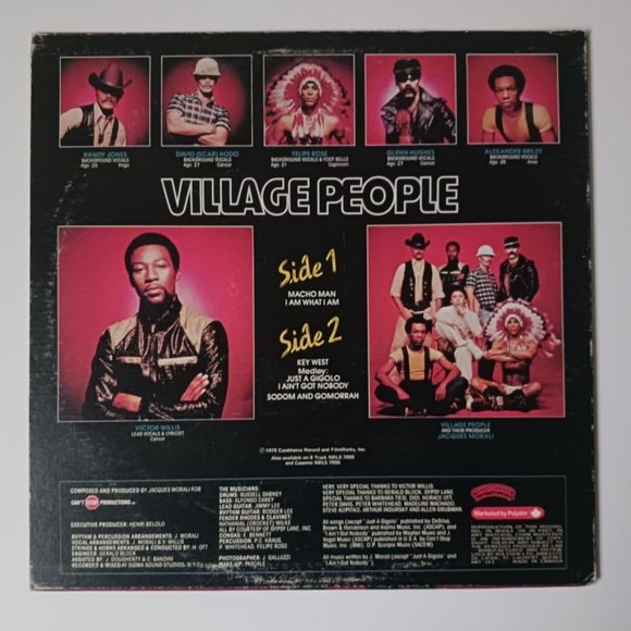 Vintage Village People Macho Man vinyl record, 1978 original first pressing - Picture 4 of 12